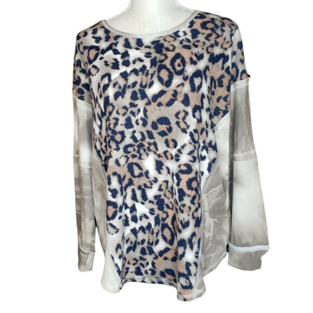 Bad Little Country Girl Animal Print Women’s Super Soft Furry Sweater Sz.S